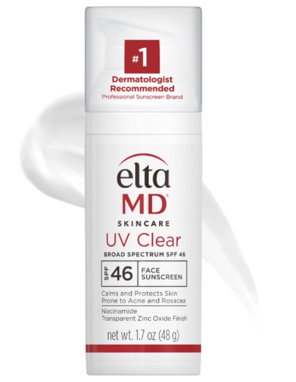 EltaMD UV Clear Facial Sunscreen SPF 46 - For Skin Types Prone To Acne, Rosacea & Hyperpigmentation